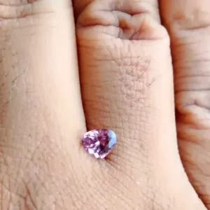 Natural Purplish Pink Spinel 0.66 ct | Heart Cut Unheated Ceylon Gemstone