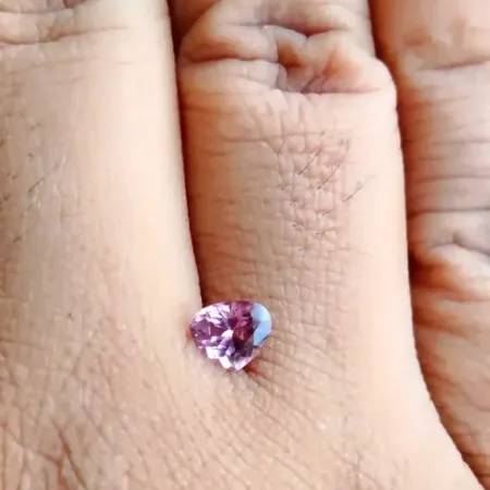 Natural Purplish Pink Spinel 0.66 ct | Heart Cut Unheated Ceylon Gemstone