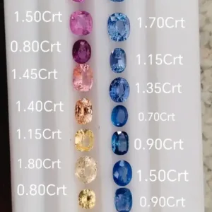Natural Unheated Ceylon Sapphire Collection 22.61 ct | 18 Sri Lankan Gemstones