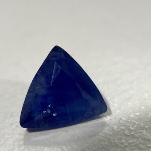 Natural Blue Sapphire 3.05 ct | Included Trillion Cut Heated Ceylon Gemstone