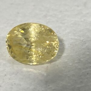 Natural Yellow Sapphire 0.85 ct | Oval Cut Heated Ceylon Loose Gemstone