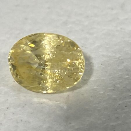 Natural Yellow Sapphire 0.85 ct | Oval Cut Heated Ceylon Loose Gemstone
