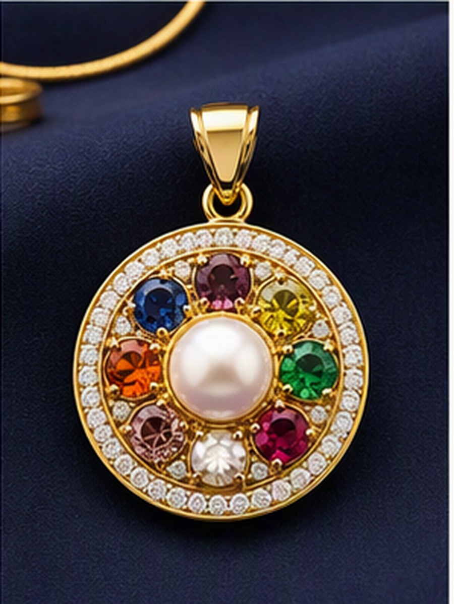 Navaratna Medallion Navaratna jewellery design