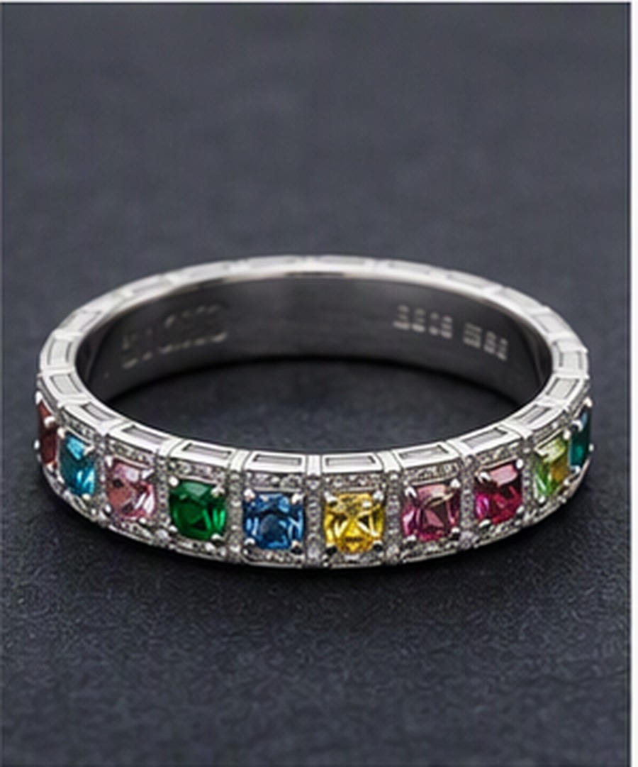 Eternity Band Navaratna jewellery design